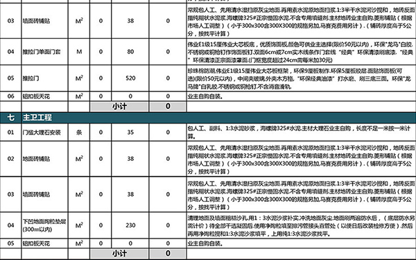 裝修報價單